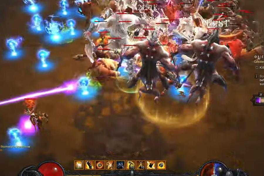 demon hunter skill entangling shot with rune bounty hunter