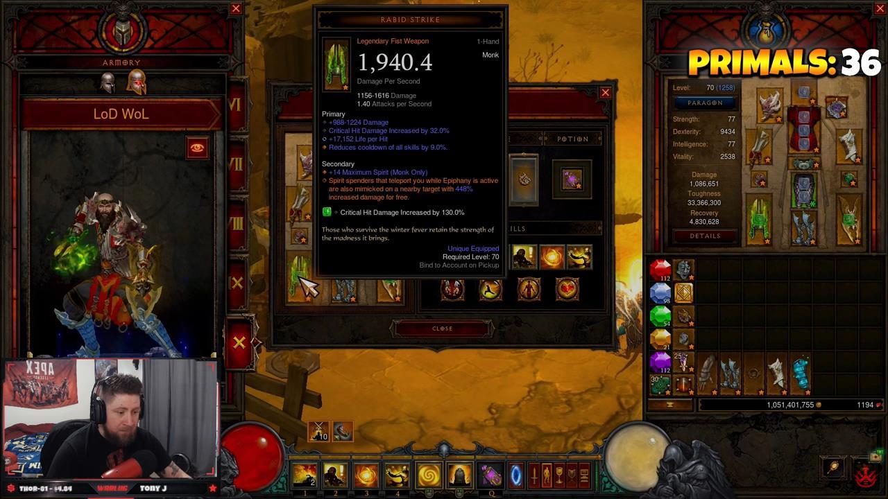 diablo 3 trifecta have caps